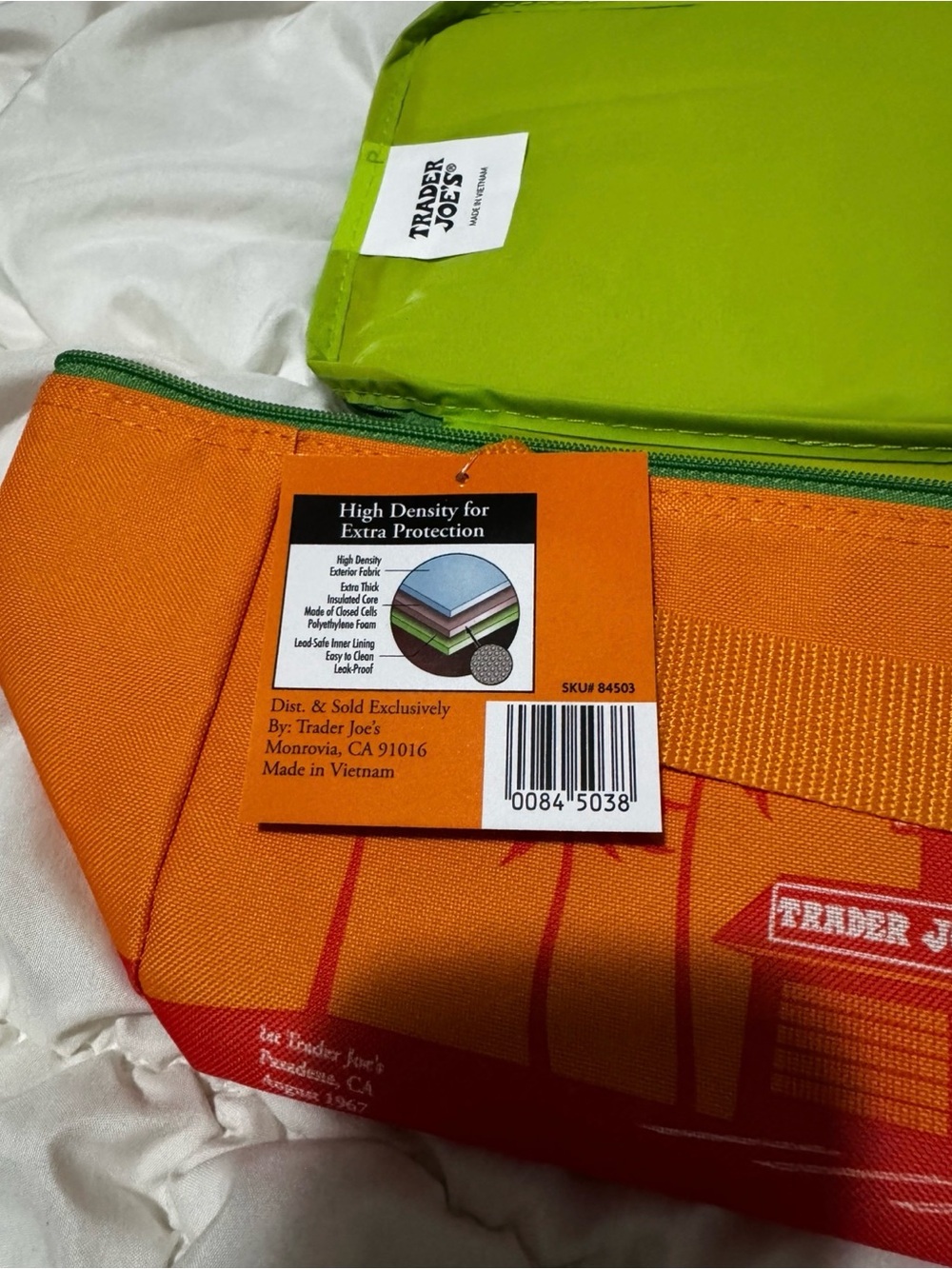 NWT Trader Joe’s Mini Insulated Bag Orange - Picture 2 of 2